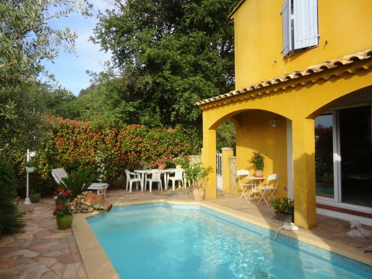 Deux Chambres Chez L'Habitant Dans Villa De Charme Avec Piscine Et Proche Mer กูแอส์ ภายนอก รูปภาพ